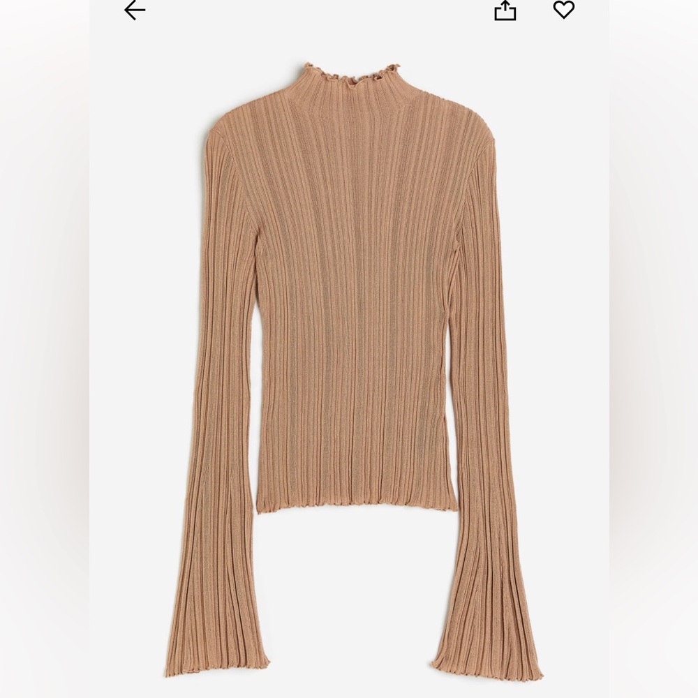 Rib knit mock turtleneck. *never worn*